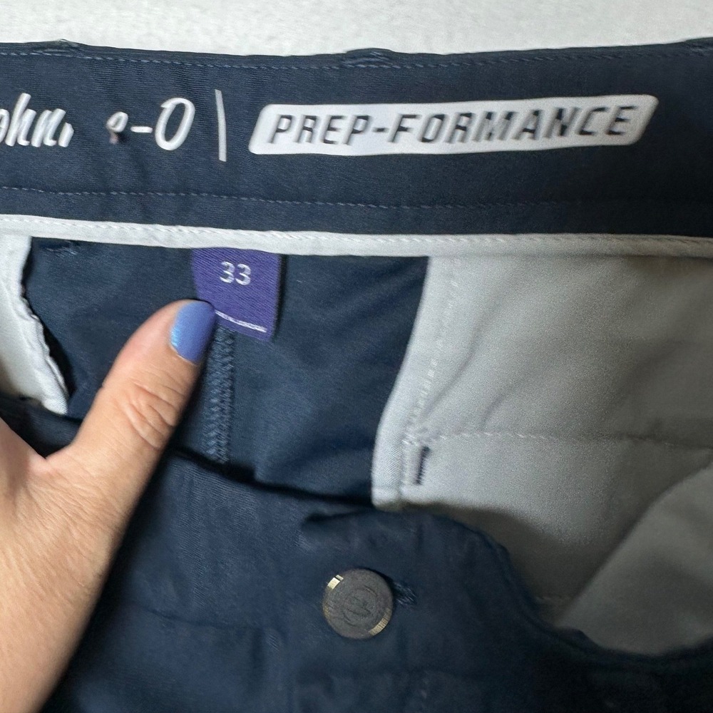 Johnnie-O Prep-Formance Shorts High Tide Navy Blue Mens 33 JMSH1700 Golf Casual - Picture 4 of 8